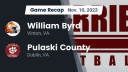 Recap: William Byrd  vs. Pulaski County  2023