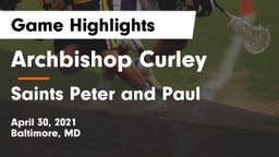 Archbishop Curley  vs Saints Peter and Paul Game Highlights - April 30, 2021