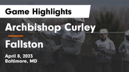 Archbishop Curley  vs Fallston  Game Highlights - April 8, 2023