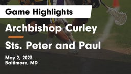 Archbishop Curley  vs Sts. Peter and Paul Game Highlights - May 2, 2023