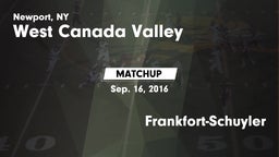 Matchup: West Canada Valley vs. Frankfort-Schuyler 2016