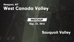 Matchup: West Canada Valley vs. Sauquoit Valley 2016