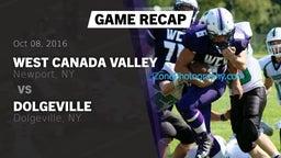 Recap: West Canada Valley  vs. Dolgeville  2016