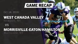 Recap: West Canada Valley  vs. Morrisville-Eaton/Hamilton  2016
