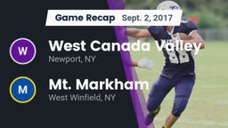 Recap: West Canada Valley  vs. Mt. Markham  2017