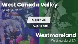Matchup: West Canada Valley vs. Westmoreland  2017