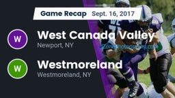 Recap: West Canada Valley  vs. Westmoreland  2017
