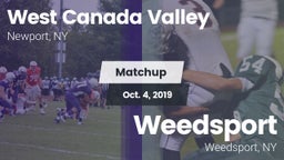 Matchup: West Canada Valley vs. Weedsport  2019