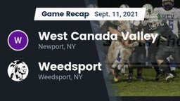 Recap: West Canada Valley  vs. Weedsport  2021