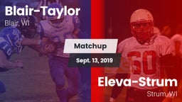 Matchup: Blair-Taylor vs. Eleva-Strum  2019