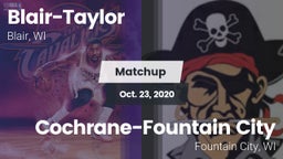Matchup: Blair-Taylor vs. Cochrane-Fountain City  2020