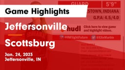 Jeffersonville  vs Scottsburg  Game Highlights - Jan. 24, 2023
