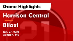 Harrison Central  vs Biloxi  Game Highlights - Jan. 27, 2023