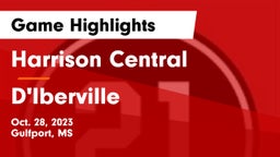Harrison Central  vs D'Iberville  Game Highlights - Oct. 28, 2023