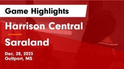 Harrison Central  vs Saraland  Game Highlights - Dec. 28, 2023