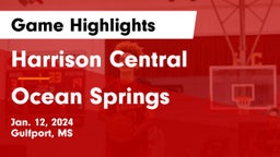 Harrison Central  vs Ocean Springs  Game Highlights - Jan. 12, 2024