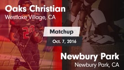 Matchup: Oaks Christian vs. Newbury Park  2016