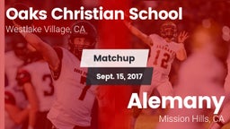 Matchup: Oaks Christian vs. Alemany  2017