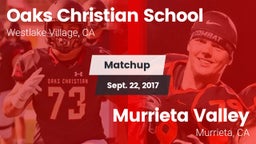 Matchup: Oaks Christian vs. Murrieta Valley  2017