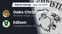 Recap: Oaks Christian School vs. Edison  2018