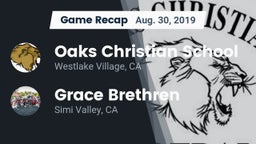 Recap: Oaks Christian School vs. Grace Brethren  2019
