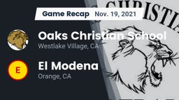 Recap: Oaks Christian School vs. El Modena  2021