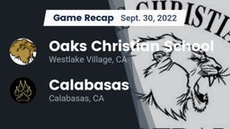 Recap: Oaks Christian School vs. Calabasas  2022