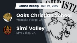 Recap: Oaks Christian School vs. Simi Valley  2022