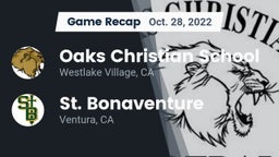 Recap: Oaks Christian School vs. St. Bonaventure  2022