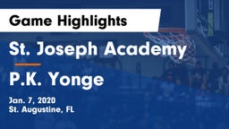 St. Joseph Academy  vs P.K. Yonge  Game Highlights - Jan. 7, 2020