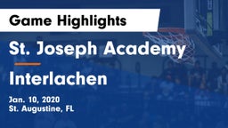 St. Joseph Academy  vs Interlachen  Game Highlights - Jan. 10, 2020