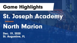 St. Joseph Academy  vs North Marion  Game Highlights - Dec. 19, 2020