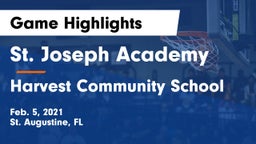 St. Joseph Academy  vs Harvest Community School Game Highlights - Feb. 5, 2021