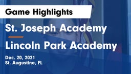 St. Joseph Academy  vs Lincoln Park Academy Game Highlights - Dec. 20, 2021