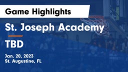 St. Joseph Academy  vs TBD Game Highlights - Jan. 20, 2023