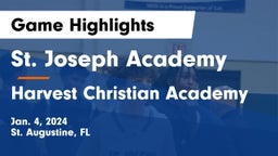 St. Joseph Academy  vs Harvest Christian Academy Game Highlights - Jan. 4, 2024