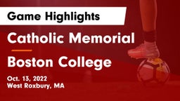 Catholic Memorial  vs Boston College  Game Highlights - Oct. 13, 2022