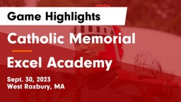 Catholic Memorial  vs Excel Academy Game Highlights - Sept. 30, 2023