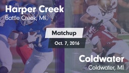Matchup: Harper Creek vs. Coldwater  2016