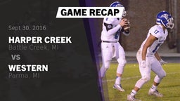 Recap: Harper Creek  vs. Western  2016
