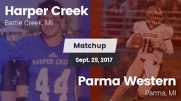 Matchup: Harper Creek vs. Parma Western  2017