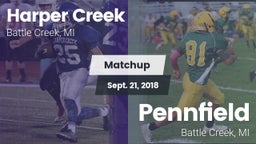 Matchup: Harper Creek vs. Pennfield  2018