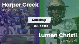 Matchup: Harper Creek vs. Lumen Christi  2020