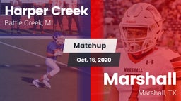 Matchup: Harper Creek vs. Marshall  2020