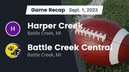 Recap: Harper Creek  vs. Battle Creek Central  2023