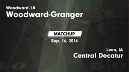 Matchup: Woodward-Granger vs. Central Decatur  2016