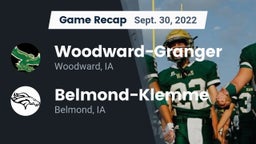 Recap: Woodward-Granger  vs. Belmond-Klemme  2022