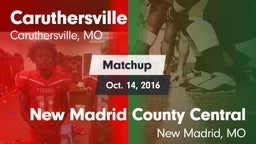 Matchup: Caruthersville vs. New Madrid County Central  2016