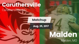Matchup: Caruthersville vs. Malden  2017