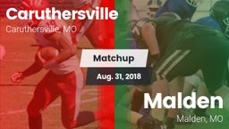 Matchup: Caruthersville vs. Malden  2018